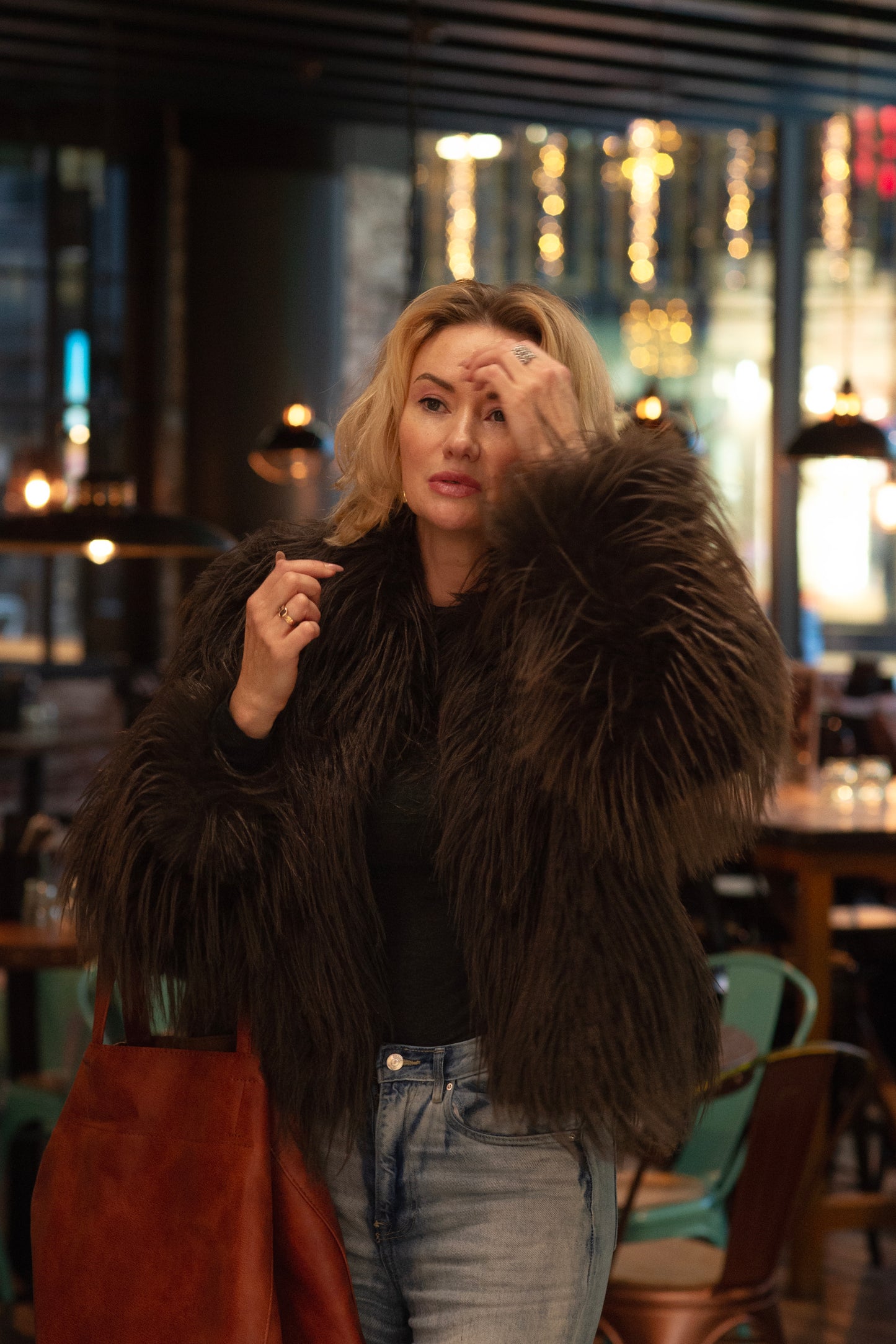 Faux Fur Coat Tensione In